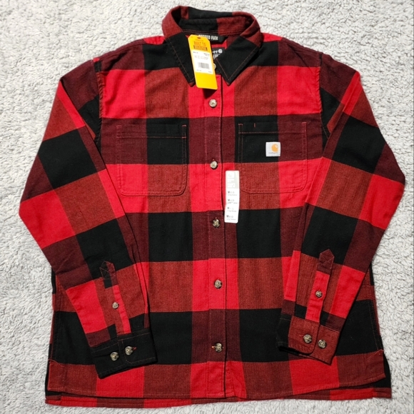 Carhartt Rugged Flex Loose Fit Plaid Shirt - Picture 8 of 10